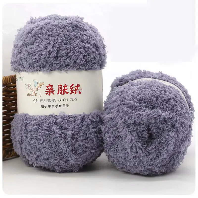 Luxurious Soft Chenille Yarn for DIY Knitting and Crochet Projects
