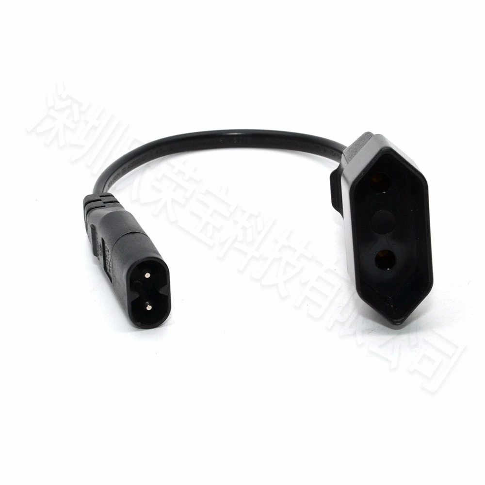 IEC320 C8 -  CEE7/16 ܼƮ     ̺, PDU UPS 25cm 2.5A 0.75MM  ̺, 1 