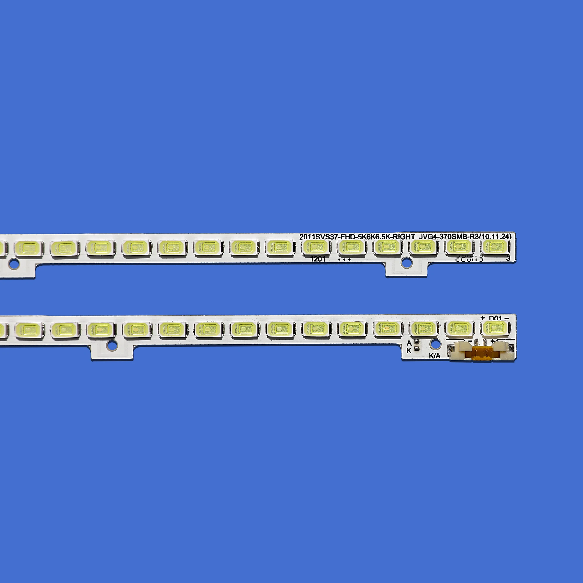 2 pces led backlight strip para ue37d6500 ue37d6100sw ue37d5500 ...