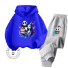 The Nightmare Before Christmas Long Sleeve Hoodie Pant Set Pure Cotton Cartoon Warm Fall Winter Children's Hoodie Tracksuit 4