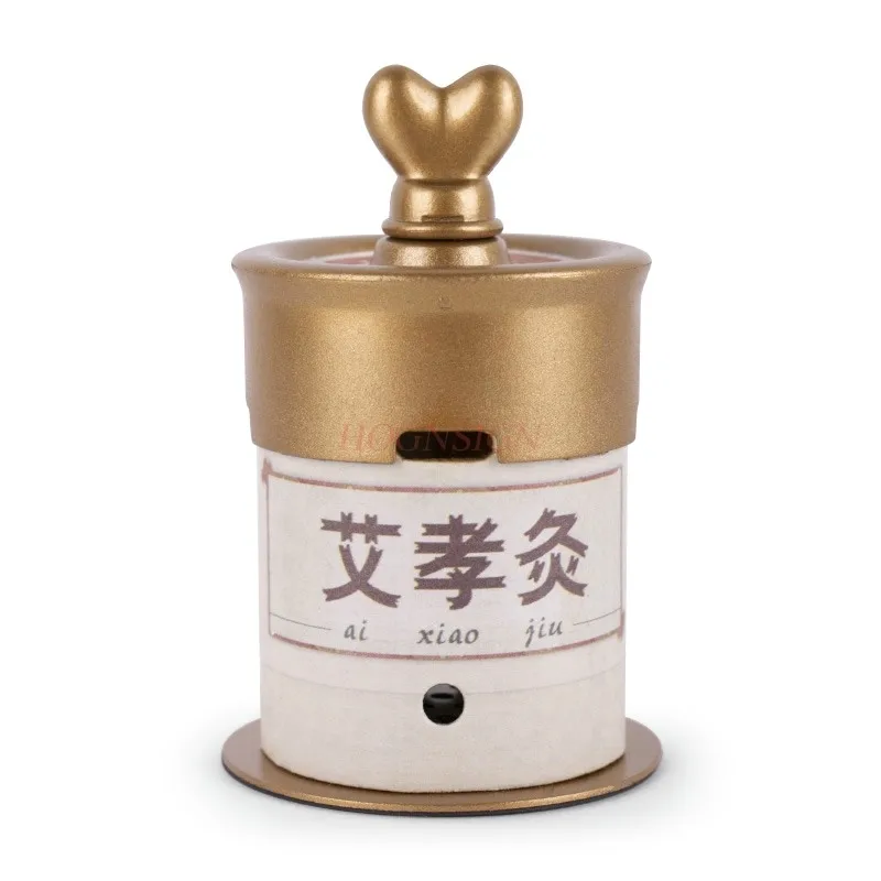 1 Set Moxa Box New Leak-proof Moxa Stick Burner Moxibustion Heat Treatment Holder Heathy Care (2 AI Pots+20 Aizhu+20 Stickers)