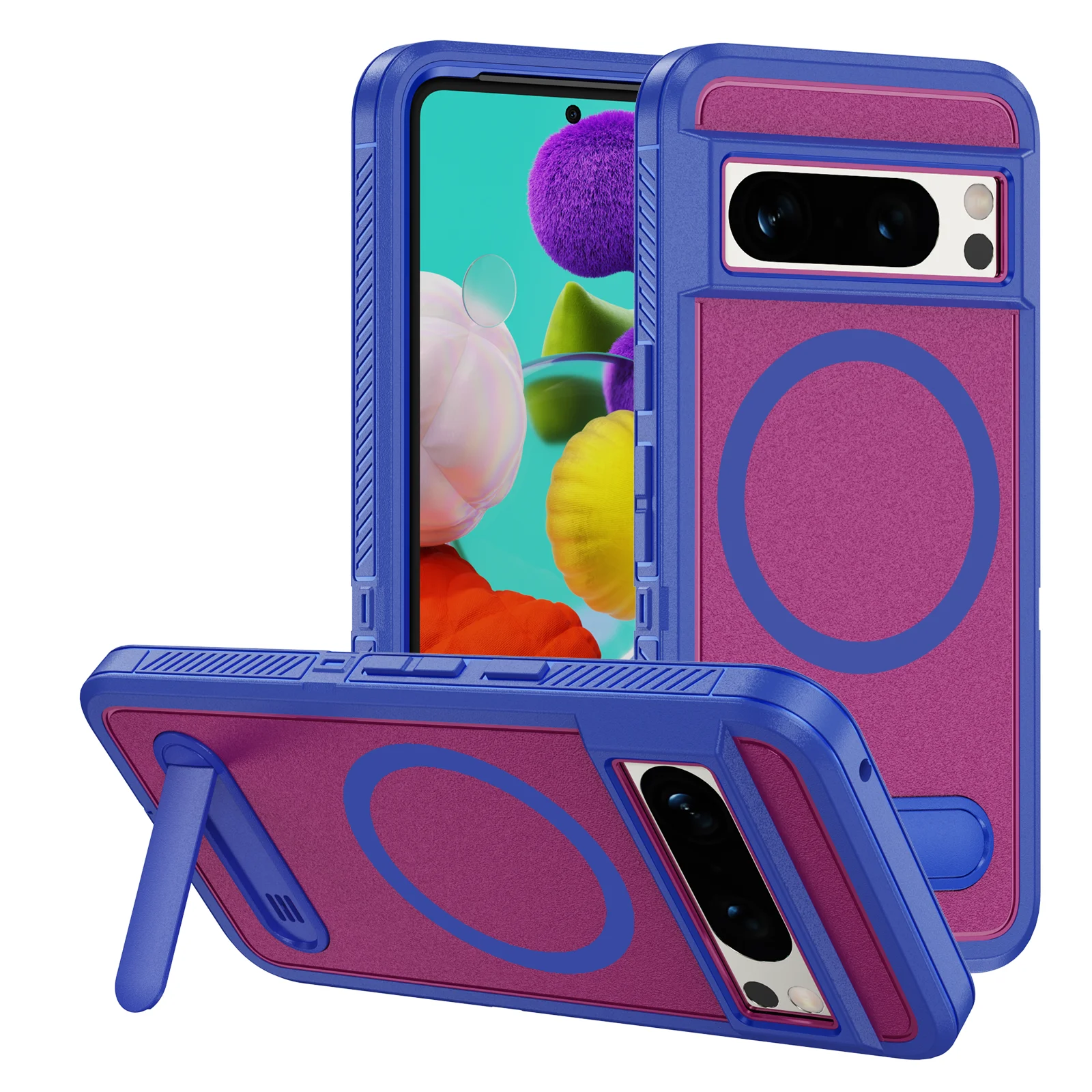 LONLI Custodia Per Google Pixel 8 | Ultra Trasparente Con Magneti Magsafe | Protezione Cadute 3 Metri