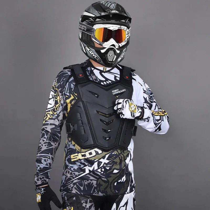 Motorrad Körper Rüstung Motociclista Jacke Brust Zurück Protector Off-Road  Dirt Bike Racing Schutz Getriebe Motocross Moto Weste