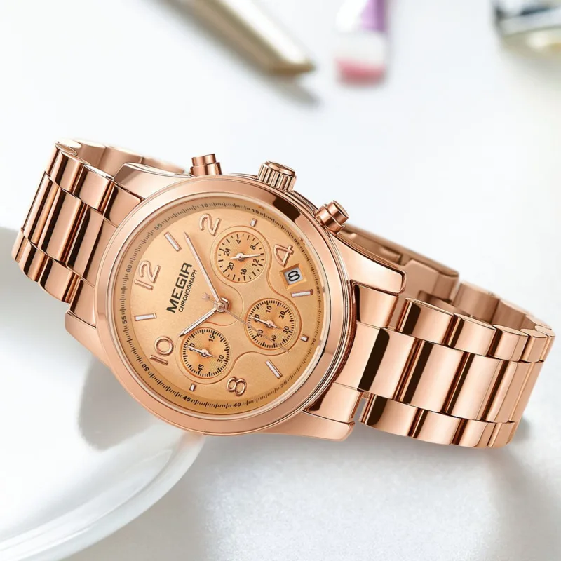 Quartz Watch For Women Luxury Relogio Feminino Fashion Sport Wristwatch Lady Business Watch Clock Top Brand Chronograph 2057