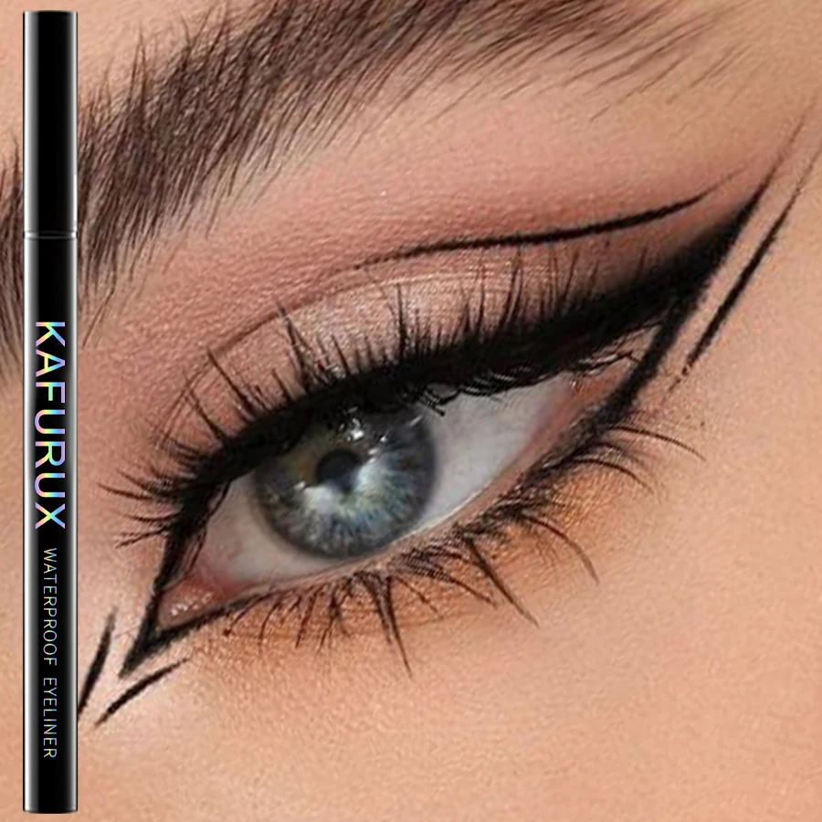 Langanhaltender Wasserfester Flüssig-eyeliner Stift In Mattem Schwarz_voghion.com