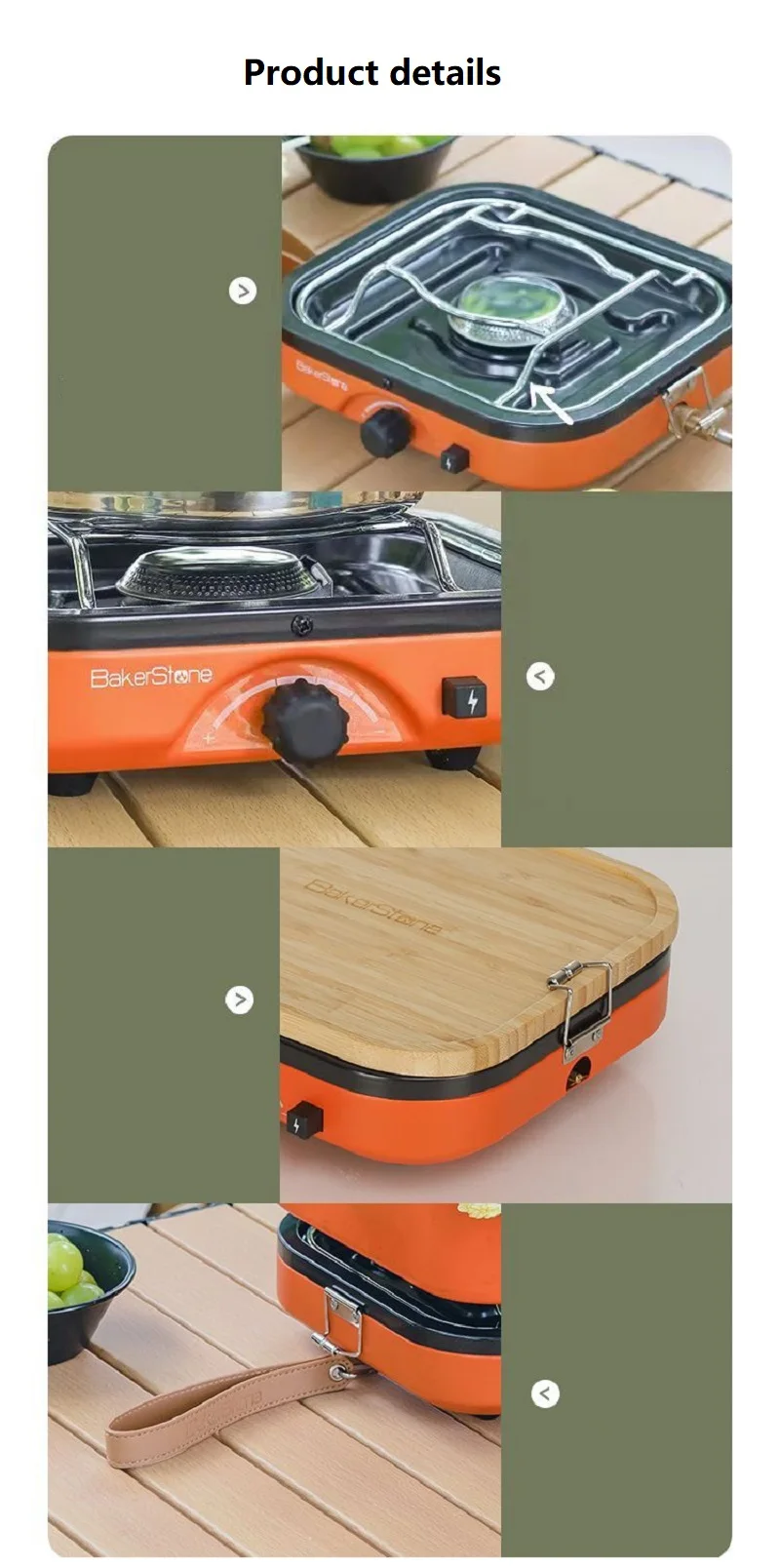Portable Windproof Gas Stove, Outdoor Windproof Stove, Hiking Supplies, Jungle Adventure, Travel Barbecue Equipment and Accessor插图5