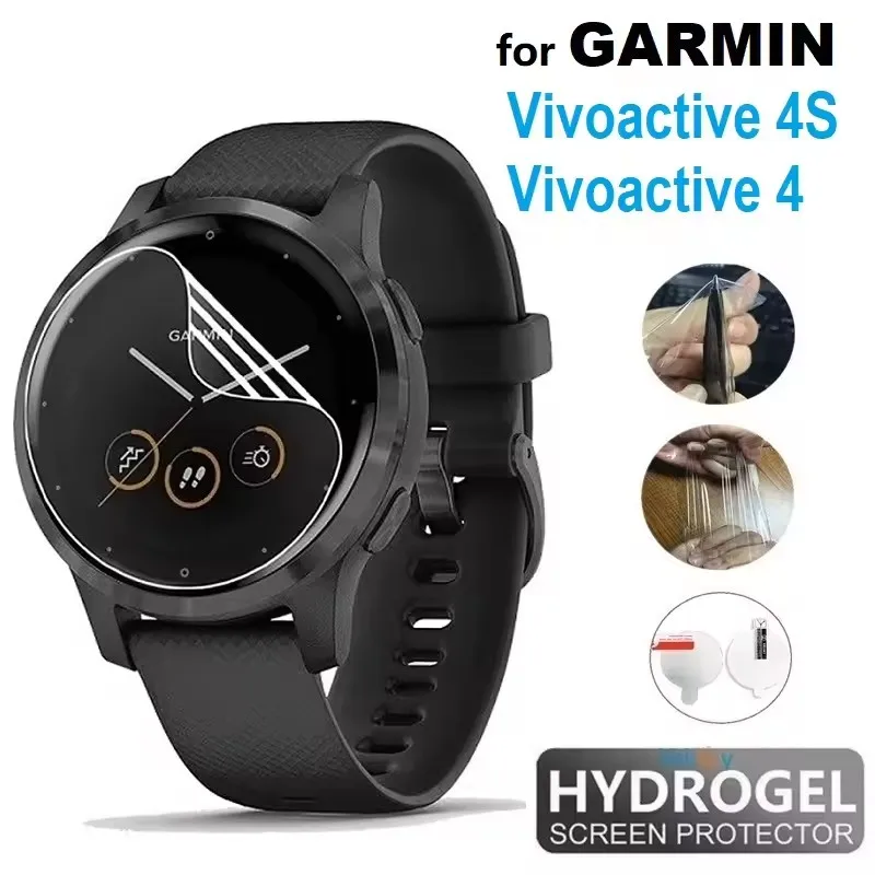 1-5Pcs 하이드로겔 필름은 VivoActive 6 5용 Garmin용 유리가 아닙니다. 긁힘 방지 화면 보호기 VivoActive5 6