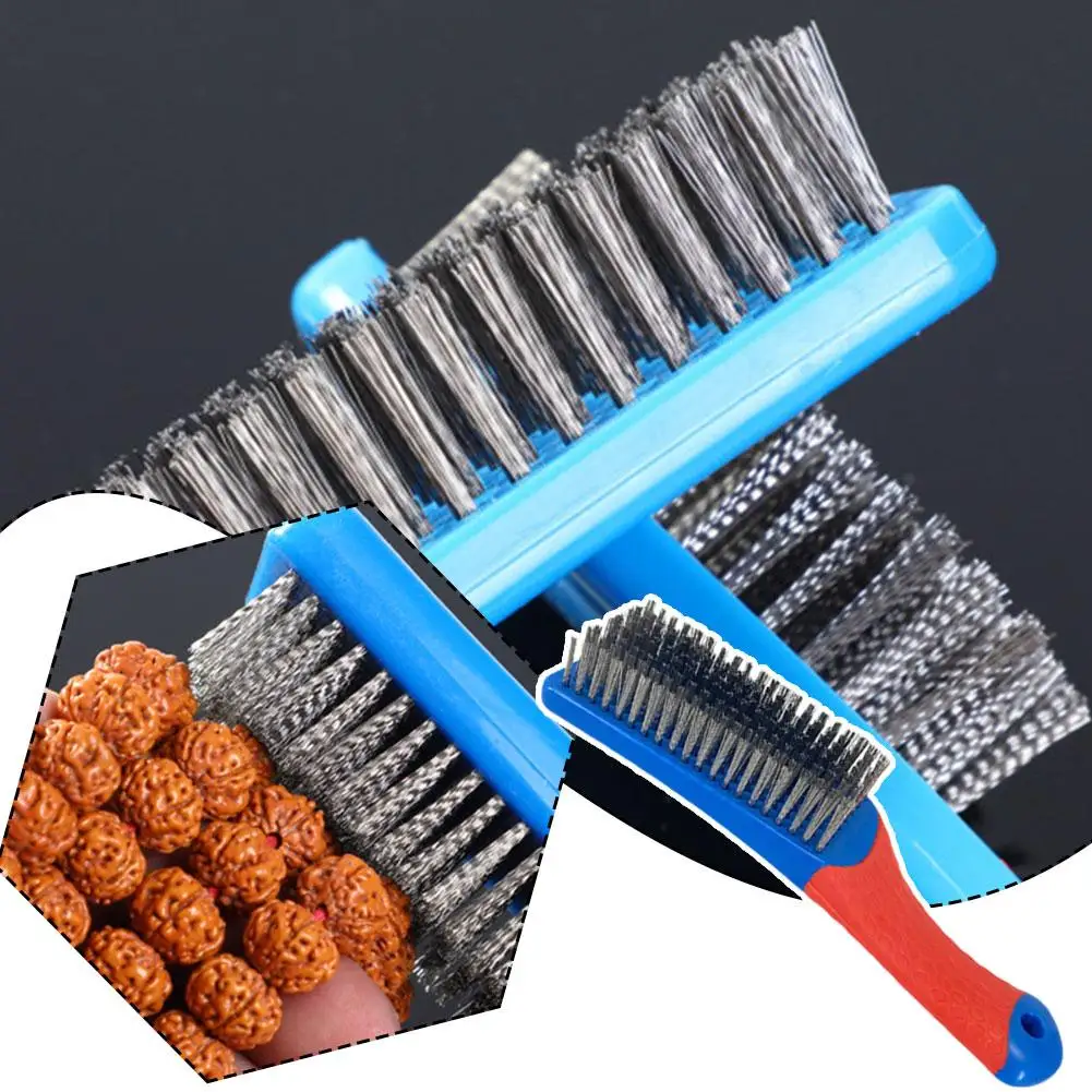 Durable Stainless Steel Wire Brush with Ergonomic Handle - Ideal