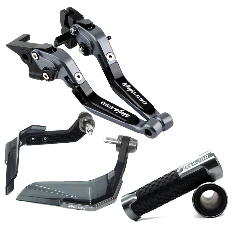 오토바이 CNC 브레이크 클러치 레버 콤비네이션 핸들 고무 가드, 가와사키 NINJA650 NINJA650R 2006-2008 NINJA 650 650R 용