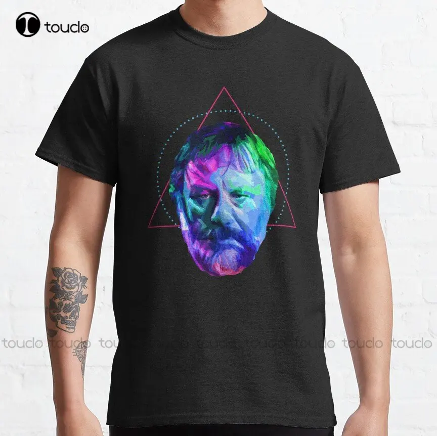 

Slavoj Zizek - Colorful Geometric Portrait Classic T-Shirt Sexy Shirts For Women Digital Printing Tee Shirts Xs-5Xl Unisex New