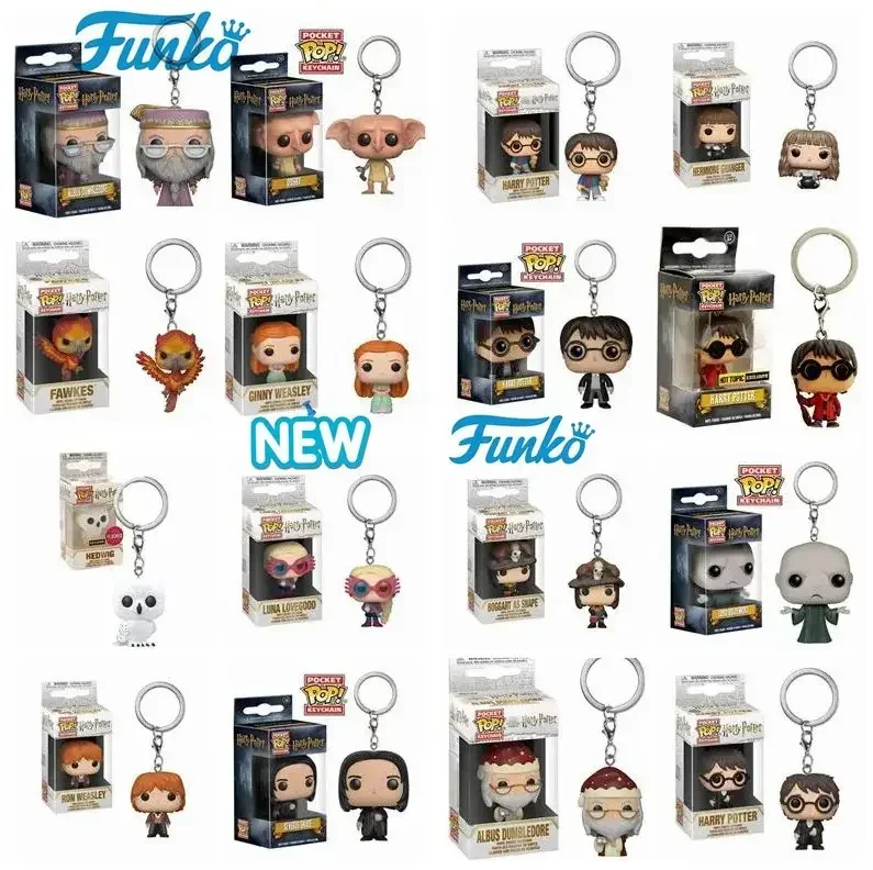 thumbnail image 2 of Llavero Funko POP de Hermione Granger, Dobby, Dumbledore, Malfoy, Ginny, Ron, Hedwig, Snape, Voldemort, Luna, llavero de bolsillo, 2 of 5