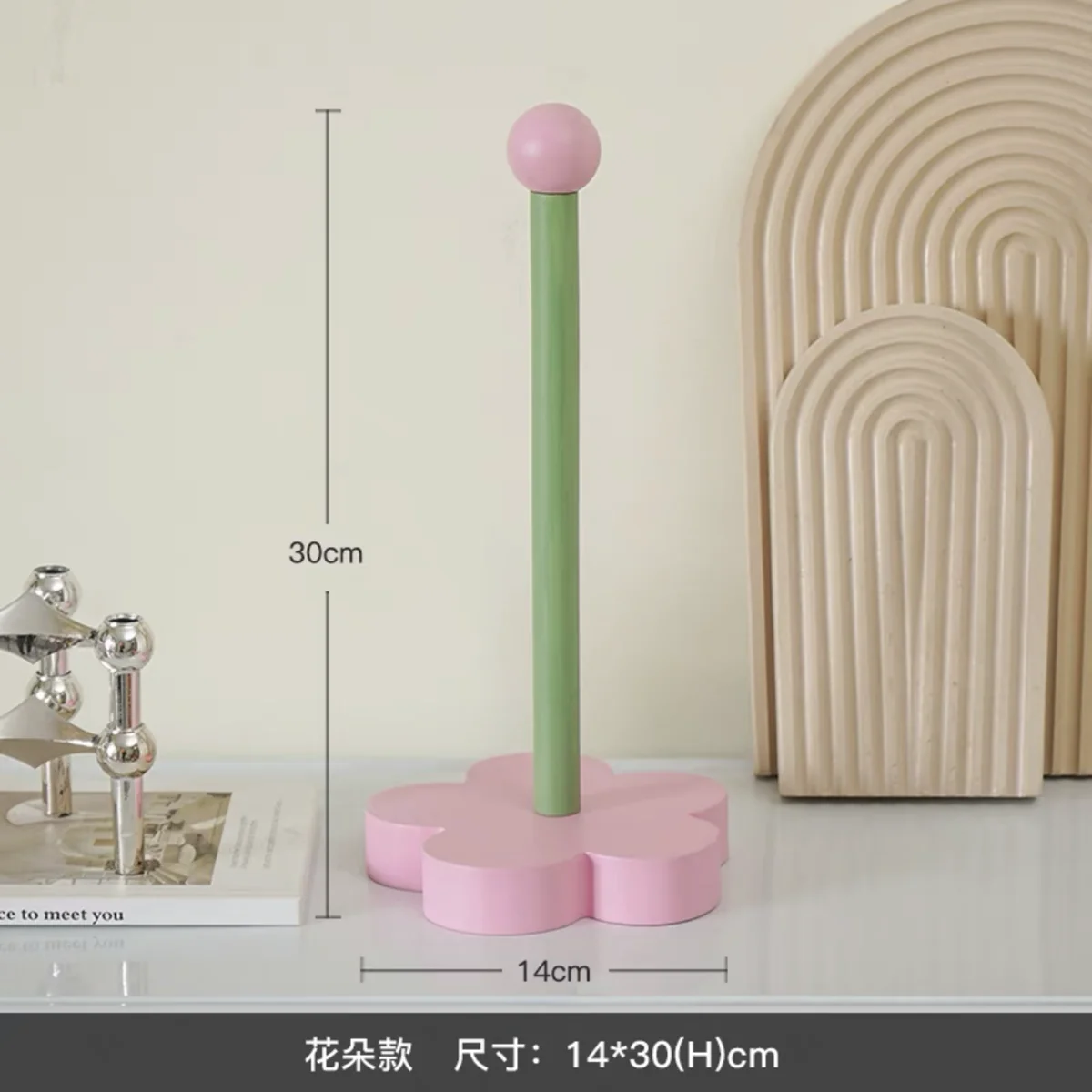 Cute Wood Bathroom Tissue Stand Rack, Kitchen Roll Paper Towel Holder, Table Vertical Napkins Rack, Bathroom Storage Shelfs 5
