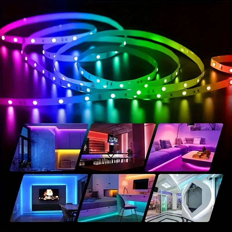USB LED strip light APP control IR Bluetooth tape RGB IR self-adhesive TV backlight remote lamp diode lights