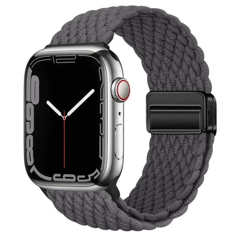 Nylon Braided Strap with Metal Magnetic Clasp