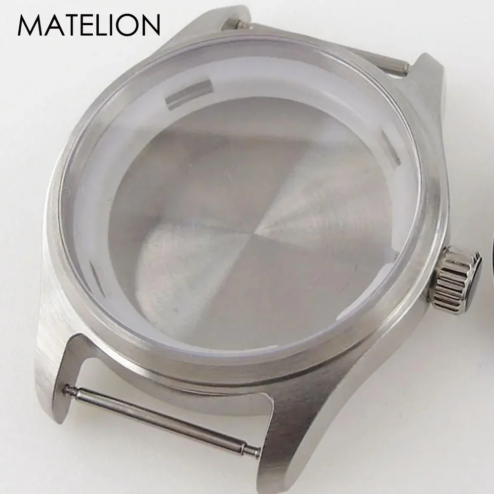 Vintage Titanium & Steel Pilot Watch Case with Sapphire Glass - Waterproof Edition