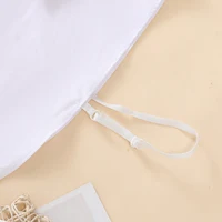 Faux col pointu en coton pour femme, style demi-chemise, col décoratif polyvalent, document solide élégant, à la mode 5