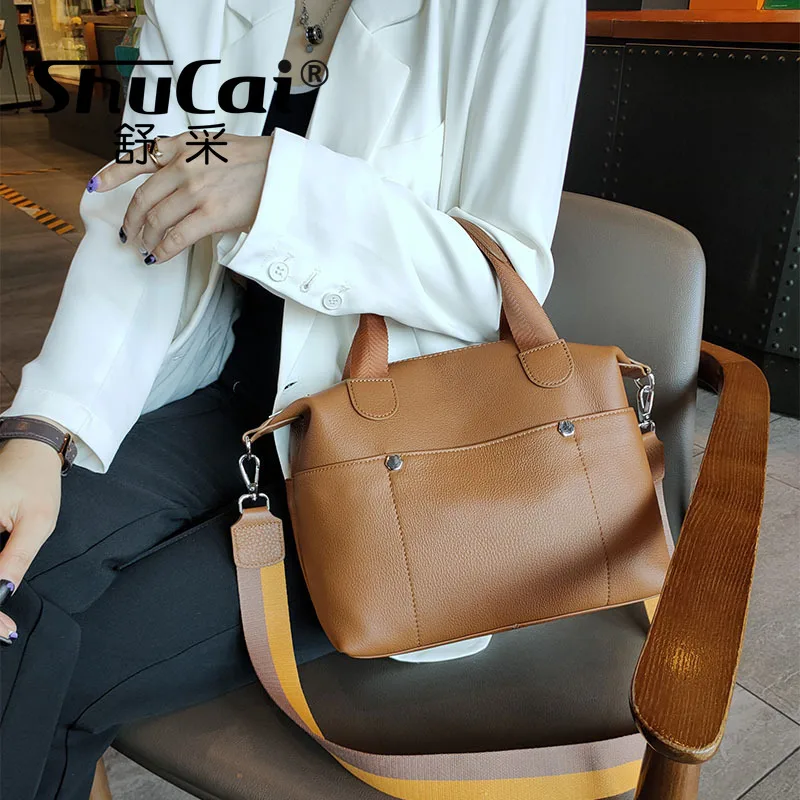 

2022 new handbag women's soft leather shoulder messenger bag casual wild dumplings commuter tote bag factory direct supply