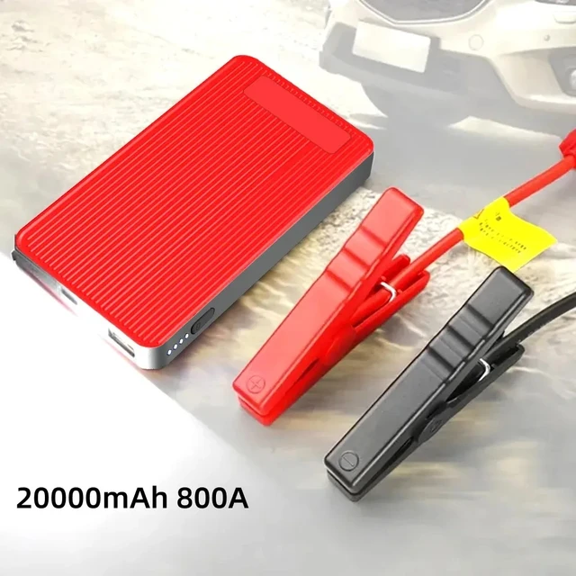 800A 20000mAh dispositivo di avviamento per auto ad alta potenza  dispositivo di avviamento portatile Power Bank caricabatteria per auto di  emergenza cavo Booster Buster - AliExpress