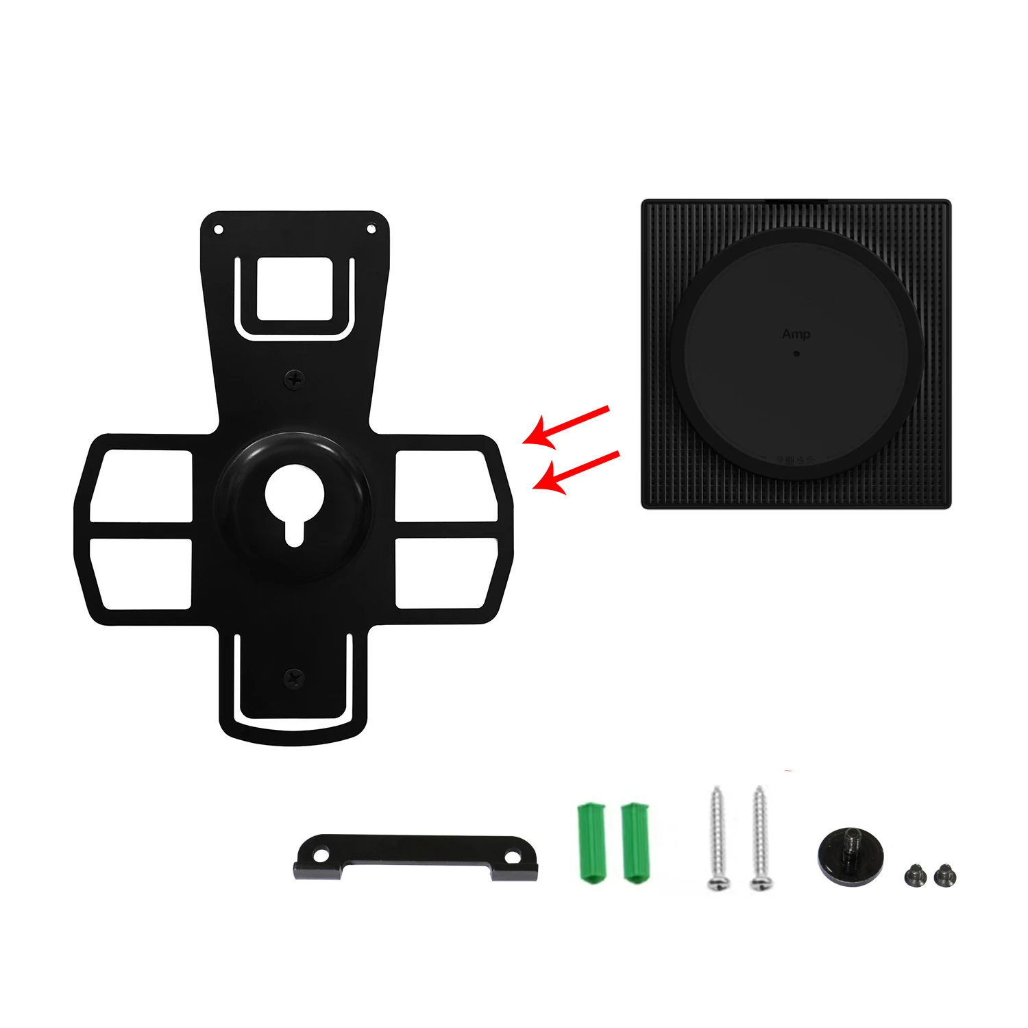 Supporto Per Staffa Di Montaggio A Parete In Metallo Durevole Per Altoparlante Amplificatore Multifunzione Stereo Sonos Amp