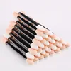 10/30/50Pcs Double Ended Sponge Nail Powder Brush Eyeshadow Sponge Sticks Chrome Pigment Pen Applicator Portable Makeup Tools^*^ 1