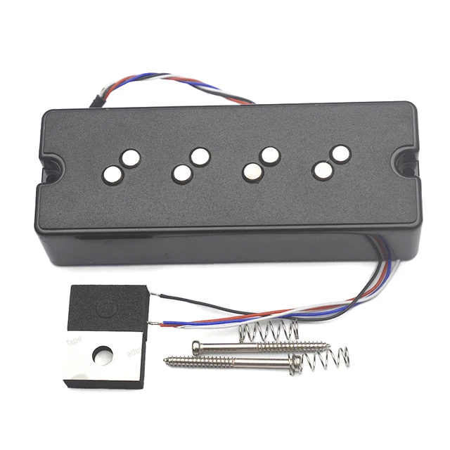 Pickup Per Basso Set Pickup Artec Alnico Per Fender Jazz Bass 4 Corde - Passivi, Singoli, Colore Nero Pickup Manico Jazz Bass - Foto 10