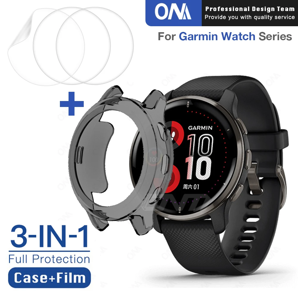 Screen Protector Garmin Vivoactive 4 Protective Cover Garmin Vivoactive 4 3in1 Aliexpress