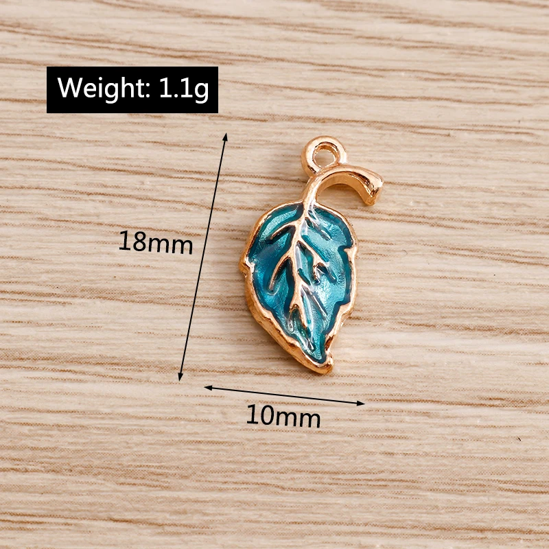 Tusember 10 Stück zufällig gemischte niedliche Anhänger aus Emaille mit bunten Blumen und Creme-Anhängern für Ohrringe, Armbänder, Halsketten, DIY-Schmuck – Detail 7
