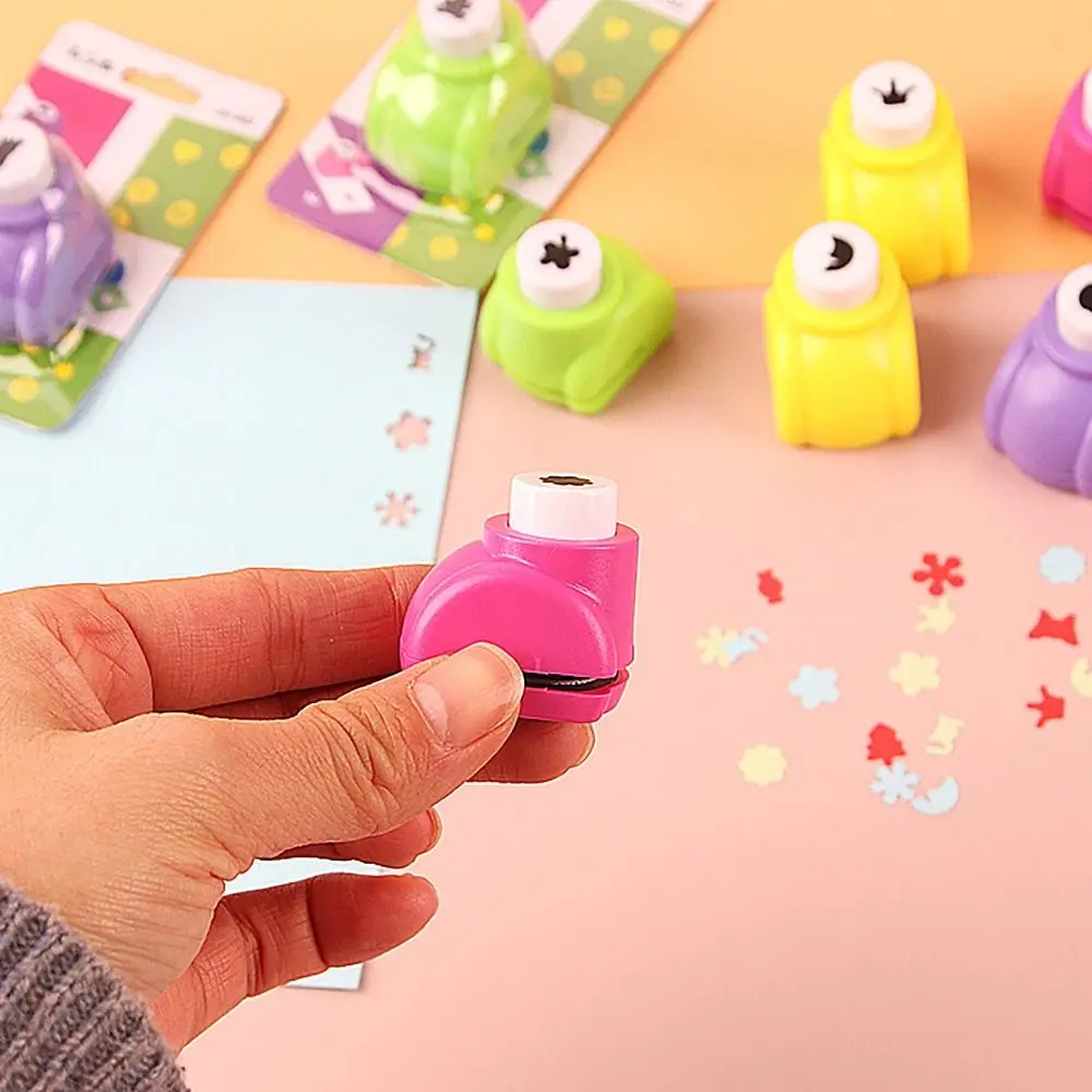 

Craft Tool Hole Punch Convenient Multi-shape Plastic Paper Shaper Cutter DIY Tags Craft Punch Kids Children