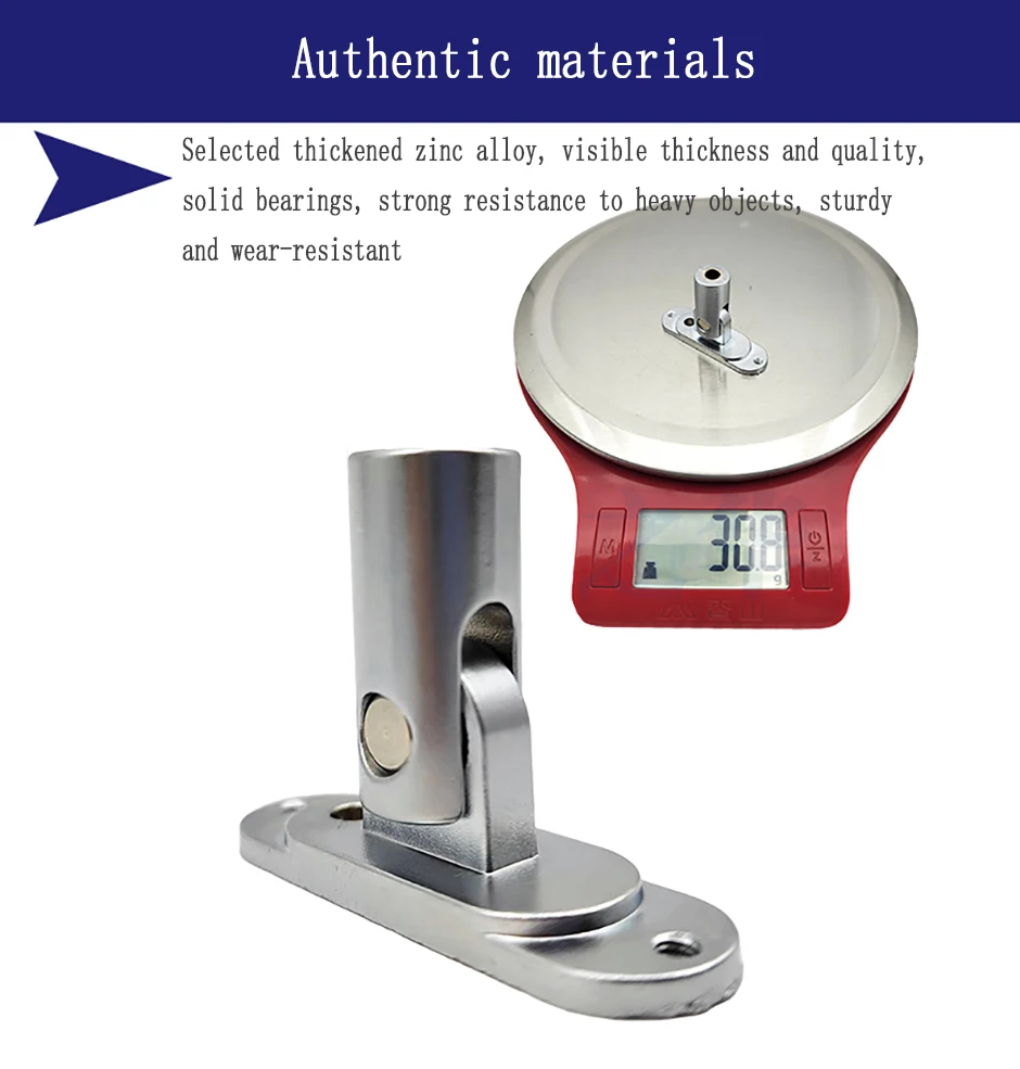 Description Picture 3 of item1PCS 180° Rotating Damping Bracket Connector Can Pass Through The Wire Fold The Table Lamp Shaft Freely Stop The Hinge Freely