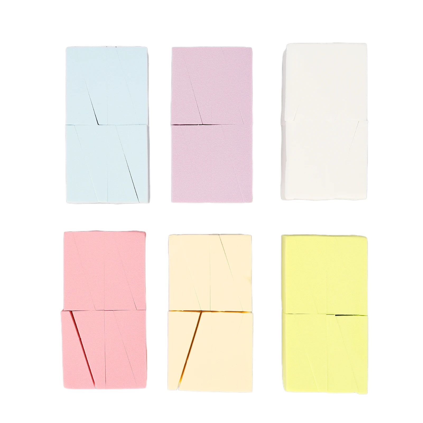 

Gradient Nail Art Soft Sponges Gradient Nails Soft Sponges 6 Packs Elastic High Density 6 Colors for Home for Nail Technician