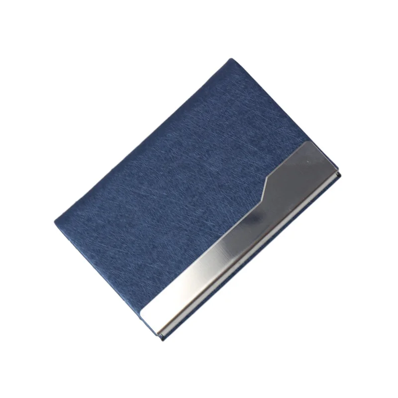 Flintronic Business Card Holder | PU Leather Credit Card Holder | Magnetic Buckle Stainless Steel ID Case | Name Card Case For Men/Women | For Travel