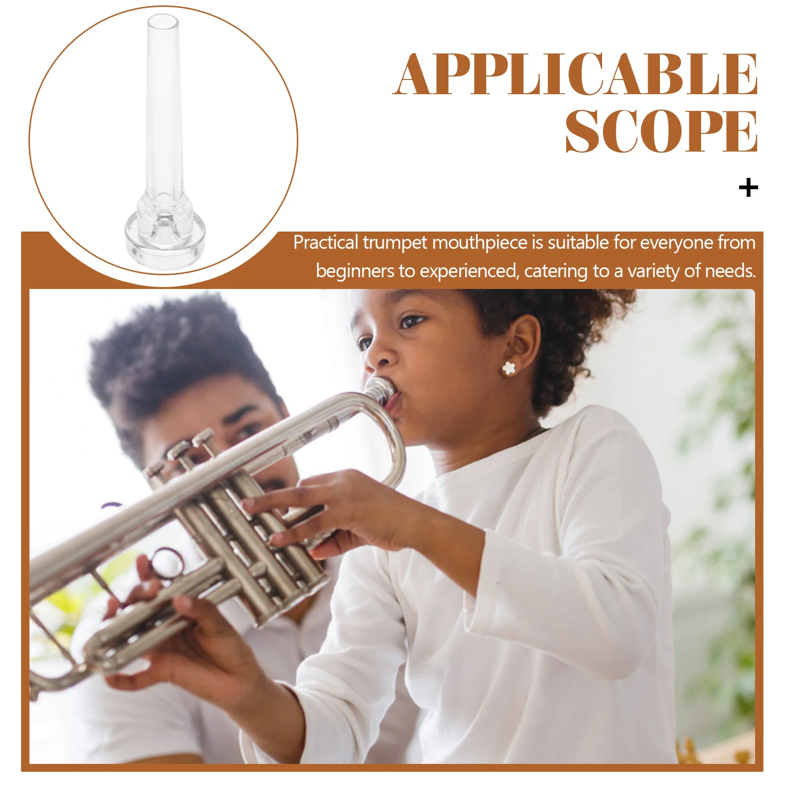 Plastic Trumpet Mouthpiece For With Stable Performance Clear Sound Musical Instruments Horns Accessories Replacement Parts