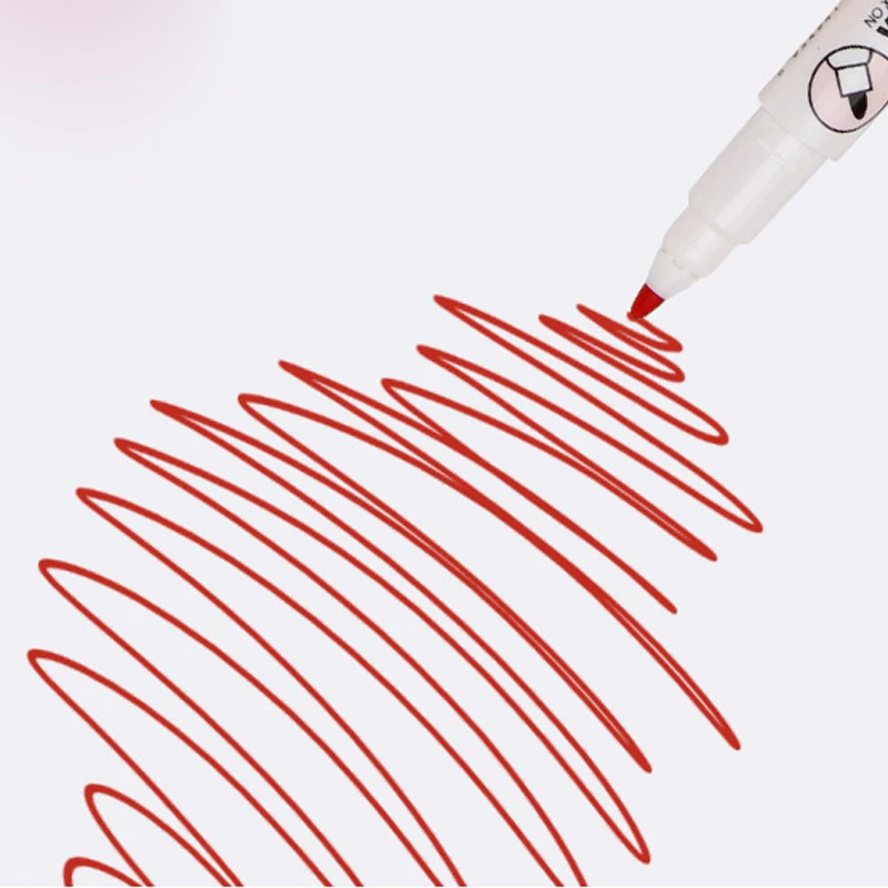 1 Set School Classroom Supplies Magnetic Erasable Whiteboard Pens Markers Dry Eraser Pages Children's Drawing Pen Board Markers - 5