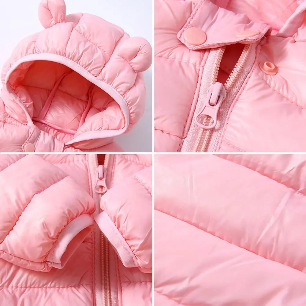 Fashion Lightweight Hooded Down Jackets Warm Casual Children Casual Clothing Kids Autumn Winter Outerwear for Boys and Girls