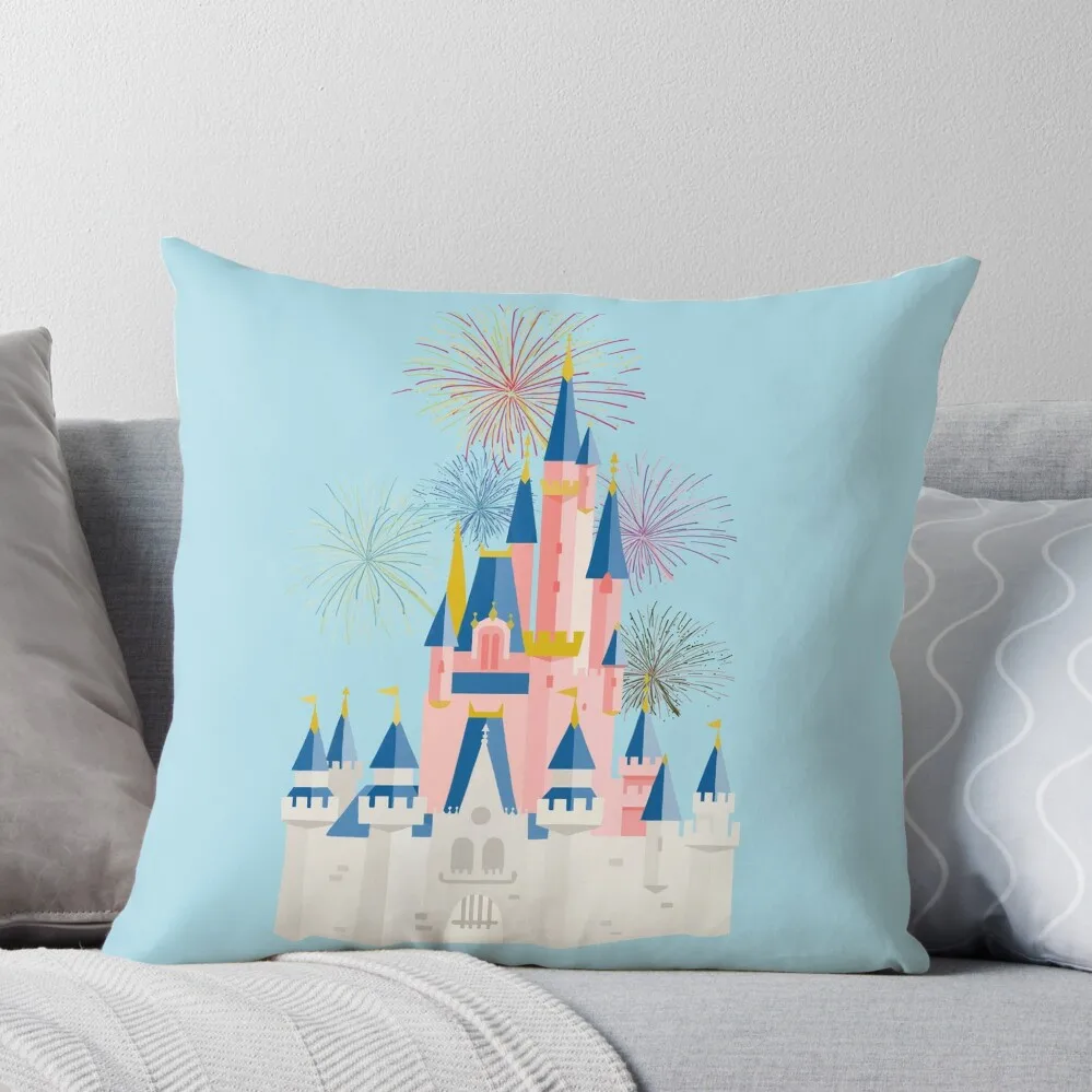 

Fairytale Castle Throw Pillow Christmas Pillows Decorative Pillow Covers For Sofa pillow cover luxury
