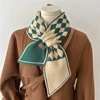 Design Kintted Scarf for Women Fashion Winter Warm Cashmere Neck Tie Lady Woolen Yarn Neckerchief Elasticity Skinny Scarves 2022 1