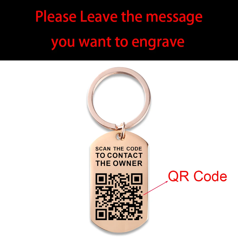 Custom Picture QR Code Keychain