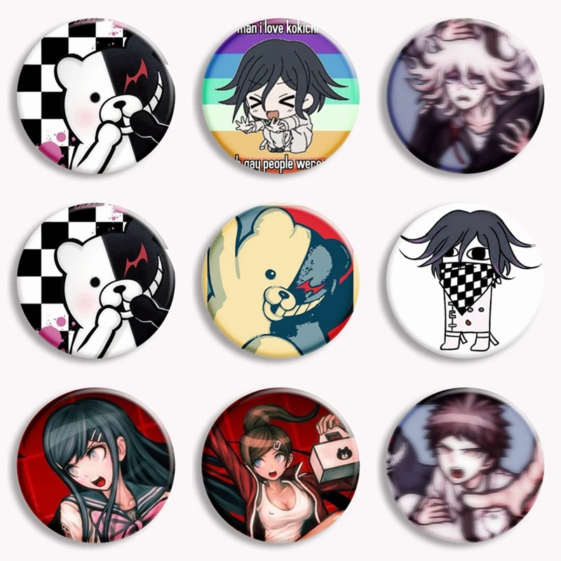 Аниме Danganronpa V3 новая булавка для пуговиц Dangan Ronpa Хината Kokichi Oma Kaito Momota Harukawa Maki Nagito брошь значки сумка Декор
