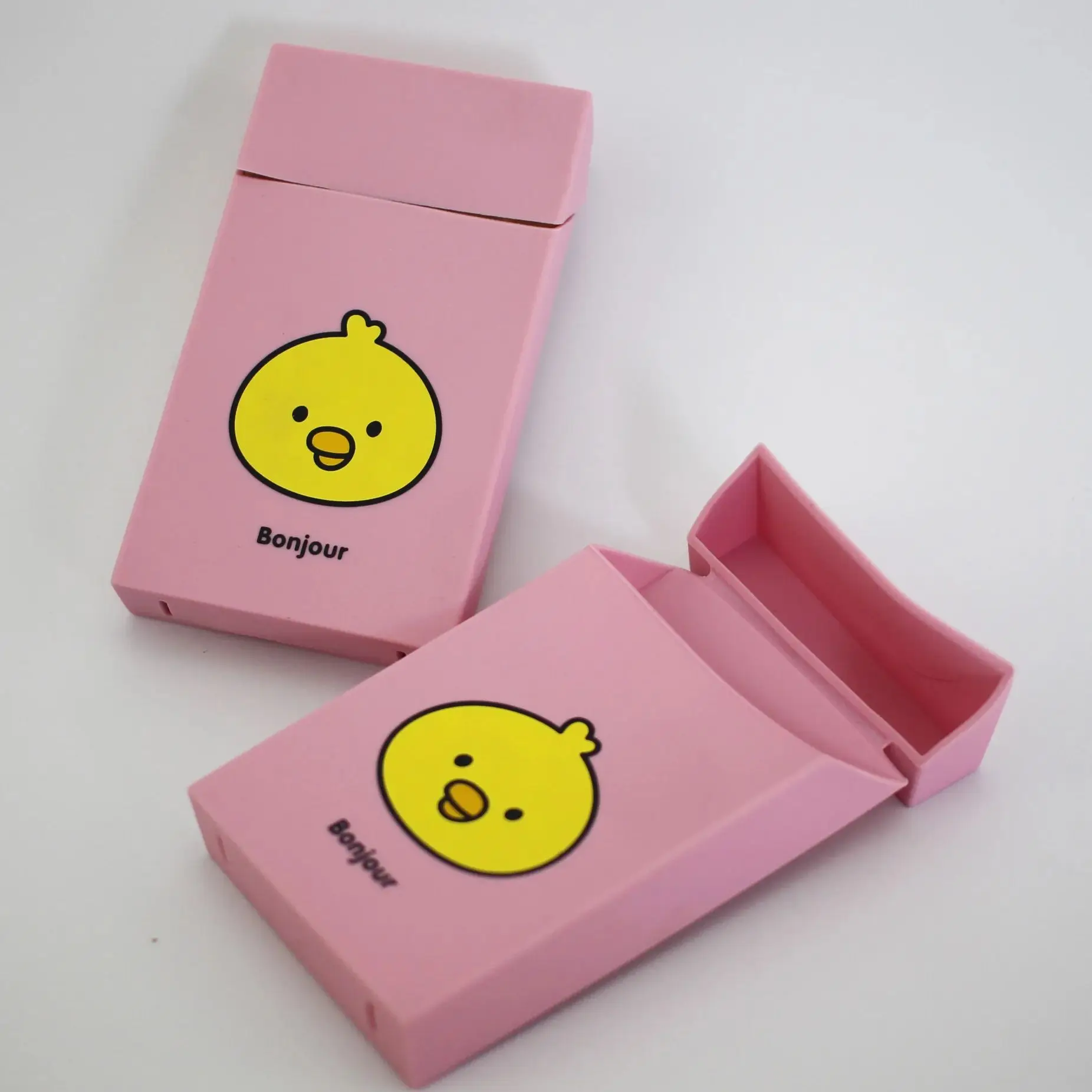 여성용 슬림 담배용 실리콘 젤 케이스, 얇은 담배 보관함, 담배용 