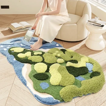 Luxury 3D Moss River Handmade Tufted Rug 1