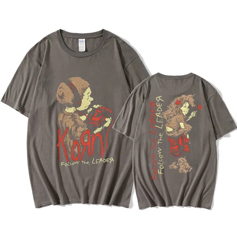 Korn \"Follow the Leader\" ヴィンテージ Tシャツ Vintage 1998 Korn Follow The Leader T-Shirt Band Concert CD
