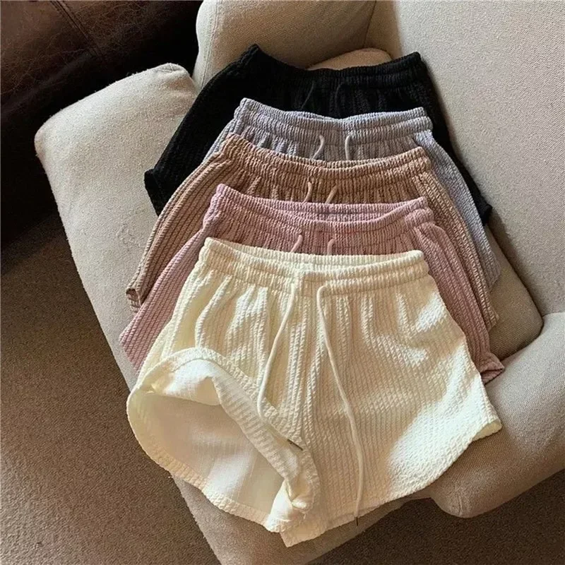 

Women Gym Fitness Running Shorts Women's Summer Thin Style Loose casual Large Size Wide Leg High Waist A-word Sports Hot Pants