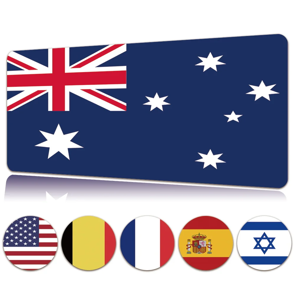 

PU Leather Large Gamer Desk Mouse Pad Flag Pattern Series Gaming Mouse-pad Waterproof Computer Keyboard Table Decoration Cover