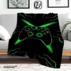 XBOX printed blanket fashion game controller logo soft comfortable blanket sofa bed children's room decoration birthday gift 1
