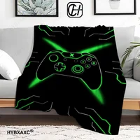 XBOX printed blanket fashion game controller logo soft comfortable blanket sofa bed children's room decoration birthday gift 1