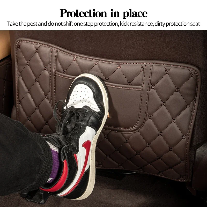 PU Leather Anti-Child-Kick Pad Lexus Es300h Rx300 Es200 Car Waterproof Protector Cover Auto Anti Mud Dirt Accessories car seat protector car door stopper cover car door protection film