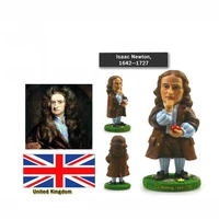Hot Eduction Famous People Statue United Kingdom Isaac Newton Scientist Physicist Royal SocietyRoom Bookcase Ornament Craft 1