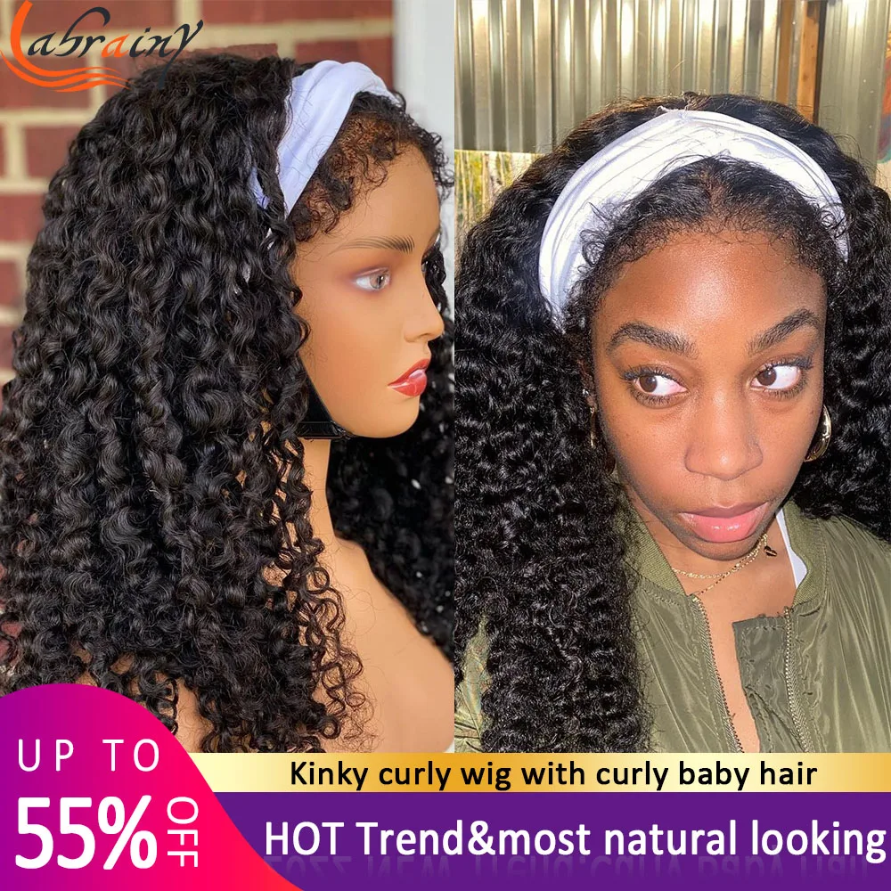 Curly Baby Hair Preplucked 360 HD Lace Frontal Human Hair Wigs 13x4