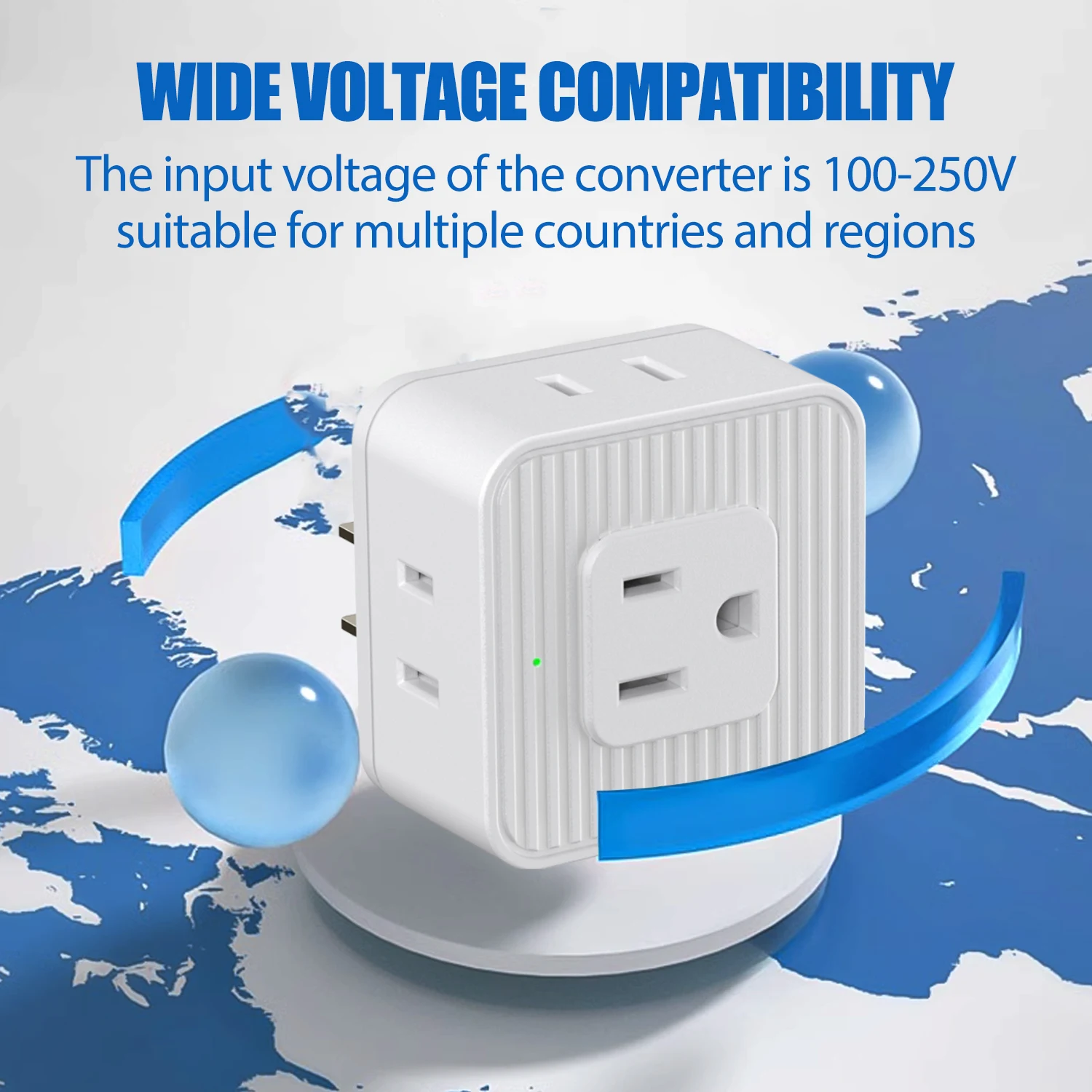 5 in 1 Multi Plug Outlets Extender US Plugs Small Electrical Socket Outlet Splitter Wall Outlet Expander Adapters Travel Home
