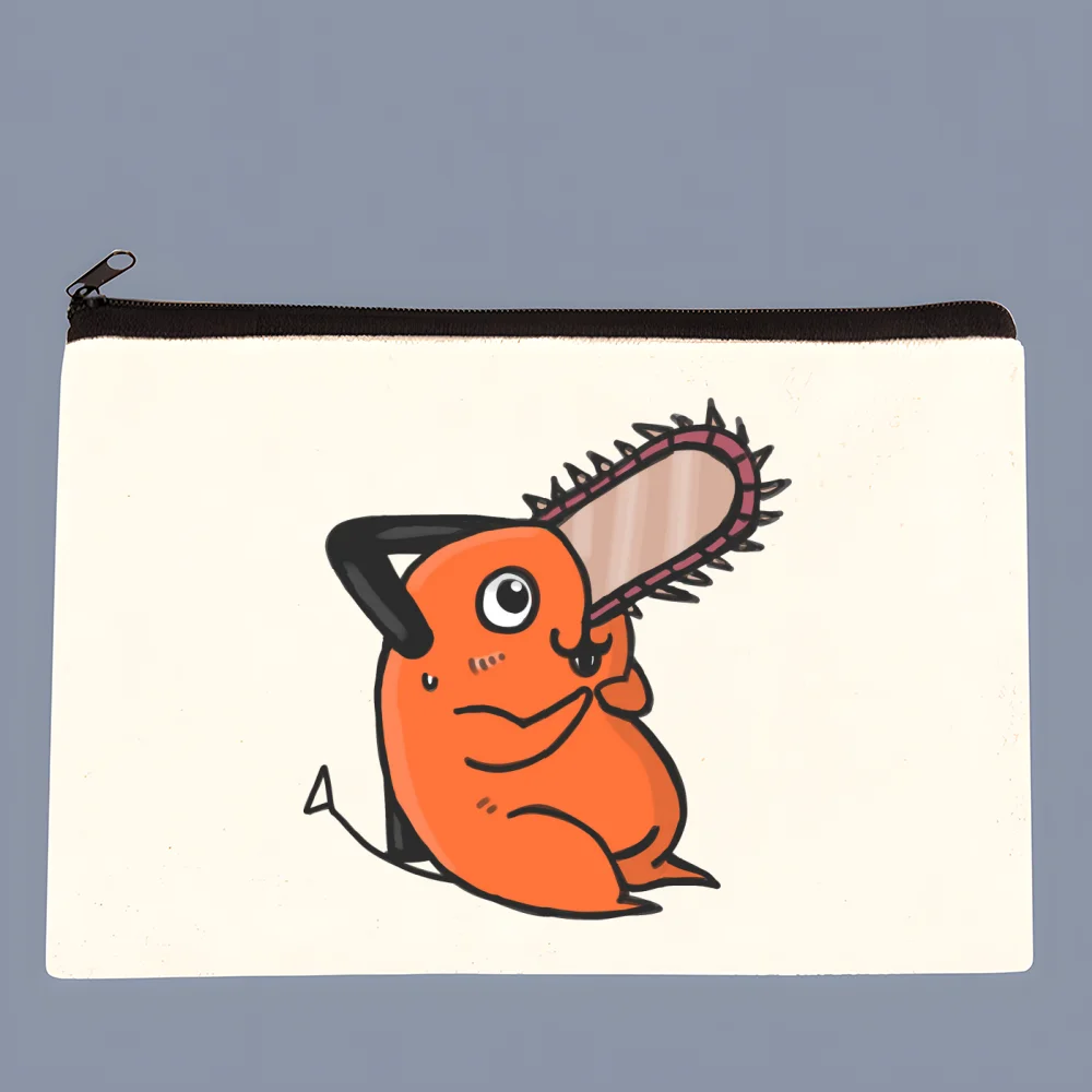 Coin Purse Chainsawman Kawaii Pochita Denji Anime Cartoon Female Mini Canvas Art Cute Key Case Student